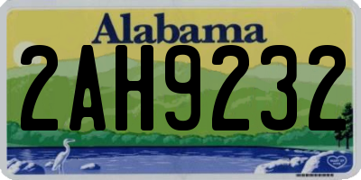 AL license plate 2AH9232