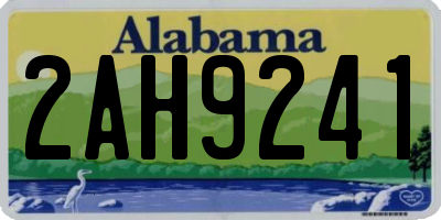 AL license plate 2AH9241