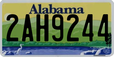 AL license plate 2AH9244