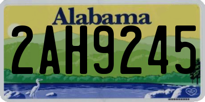 AL license plate 2AH9245