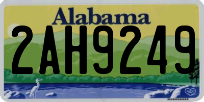 AL license plate 2AH9249
