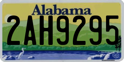 AL license plate 2AH9295