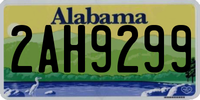 AL license plate 2AH9299