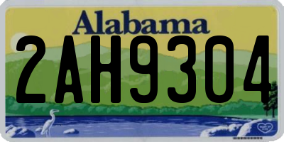 AL license plate 2AH9304