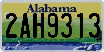 AL license plate 2AH9313