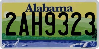 AL license plate 2AH9323