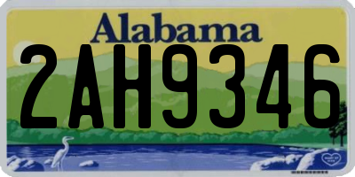 AL license plate 2AH9346