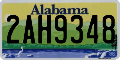 AL license plate 2AH9348