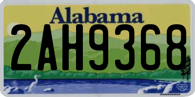 AL license plate 2AH9368