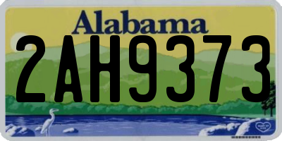 AL license plate 2AH9373