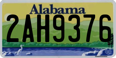 AL license plate 2AH9376