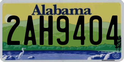 AL license plate 2AH9404
