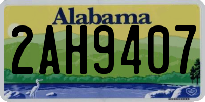 AL license plate 2AH9407