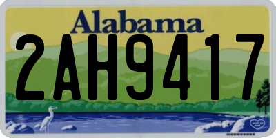 AL license plate 2AH9417