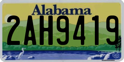 AL license plate 2AH9419