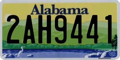 AL license plate 2AH9441