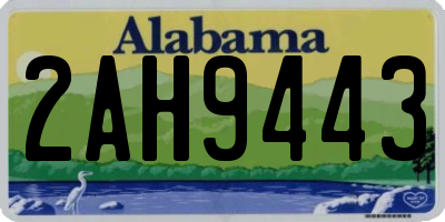 AL license plate 2AH9443