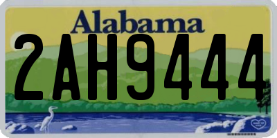 AL license plate 2AH9444