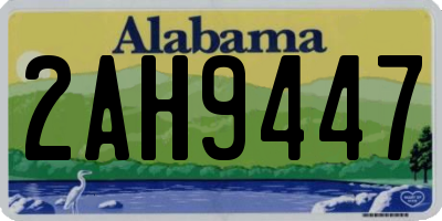 AL license plate 2AH9447