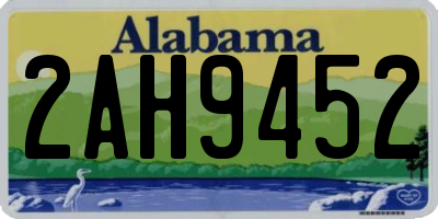 AL license plate 2AH9452
