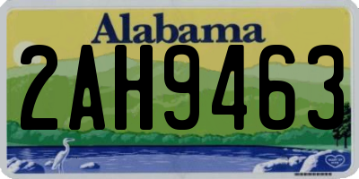 AL license plate 2AH9463
