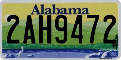 AL license plate 2AH9472