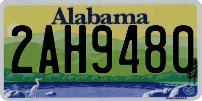 AL license plate 2AH9480