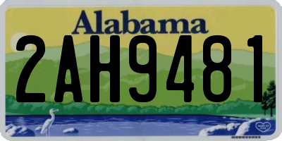 AL license plate 2AH9481