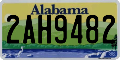 AL license plate 2AH9482