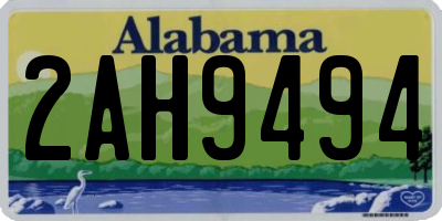 AL license plate 2AH9494