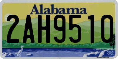 AL license plate 2AH9510