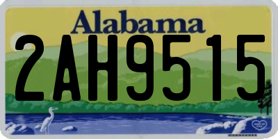 AL license plate 2AH9515