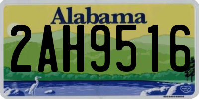 AL license plate 2AH9516