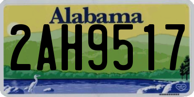 AL license plate 2AH9517