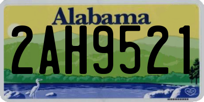 AL license plate 2AH9521