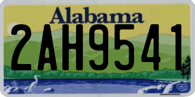 AL license plate 2AH9541