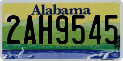 AL license plate 2AH9545