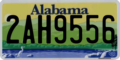 AL license plate 2AH9556