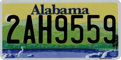 AL license plate 2AH9559
