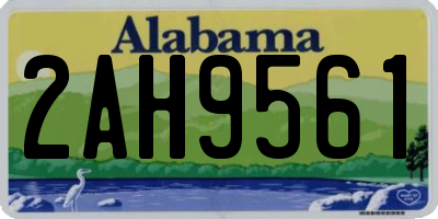 AL license plate 2AH9561