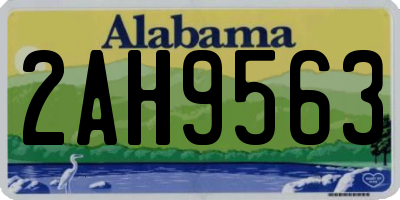 AL license plate 2AH9563