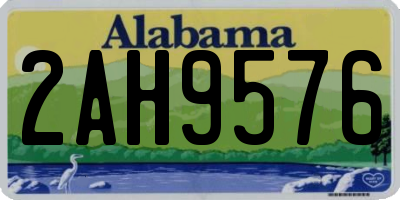 AL license plate 2AH9576