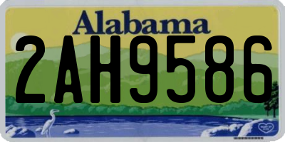 AL license plate 2AH9586