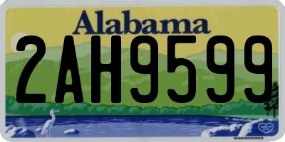AL license plate 2AH9599