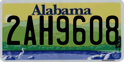 AL license plate 2AH9608