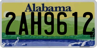 AL license plate 2AH9612