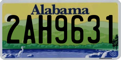 AL license plate 2AH9631