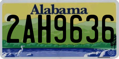 AL license plate 2AH9636