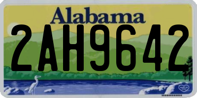 AL license plate 2AH9642
