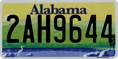 AL license plate 2AH9644